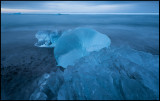 Ice formations on Jökulsarlon beach - Iceland
