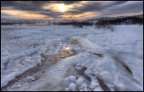 Ice from Strokkur - Geyser / Iceland