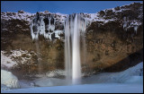 Seljalandsfoss in artificial evening light