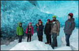 Entering Crystal Ice Cave with our guide - Breidamerjkul