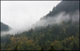 Mountain view a rainy day