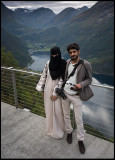 Saudi tourists (!) at Örnesvingen Geiranger