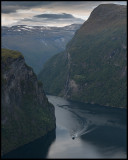The local ferry coming to Geiranger