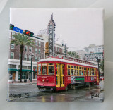 New Orleans Canvas Squares 4x4 inch