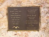 Plaque at Dion's Rest Area QLD