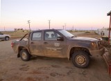 One of the original utes used in the filming of The Rover