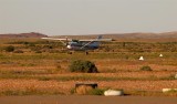 Landing at Marree Airport