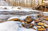 Snow, rocks, water