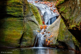 Flowing over rocks
