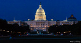 U.S. Capitol, shortly after sunset