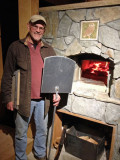 Mike and his new homemade oven 2600