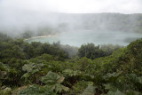 The lake at Poas Nat Park in the clouds