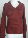 #212 Garnet cotton/acrylic sweater
