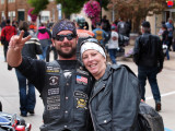 Happy Biker Couple...