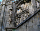 Statue adorning a buttress ..  3681_2