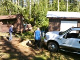 Shed coming down