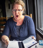 Kathy bought lunch.