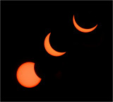 Solar Eclipse Sequence over Newport, South Wales