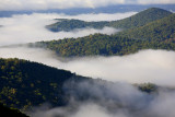 Fog over Asheville
