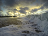 Sunrise from sand level