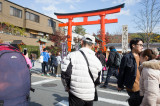 Entrance to Shinto Temple, Fushimi Inari, Kyoto Japan