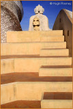 Barcelona - La Pedrera by Gaudi - Chimney pots. 