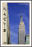 New York - Empire State Building with Macys sign 