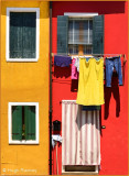 Venice - Burano Island - Colourful house facades 