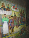 Some historical/religious paintings inside the church
