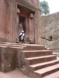 Apparently King Lalibela was an unusually tall individual -- hence the giant steps!