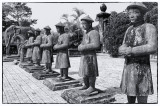 Tomb of Khai Dinh with Manadarin Honour Guard in the Honour Courtyard