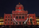 Light show at Bundeshaus