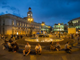 Puerta del Sol, the House of the Post Office, and the statue of Charles III