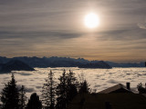 Sea of clouds, view from Mount Rigi