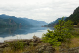 VIEW LOOKING WEST DOWN THE COLUMBIA RIVER