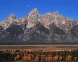 Grand Teton Moonset