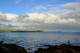 Nare head, Gull rock and Dodman Point from Portscatho