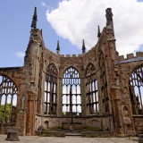 the ruined chancel of the C14th cathedral