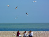 lunch on the beach at Aldeburgh