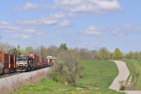 Stack trains meet under the big sky at Waddy