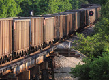 Westbound empties headed back for more black gold from Indiana