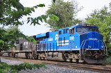 Eastbound 796 sits in the hole at East Talmage with CR 8098 on the point