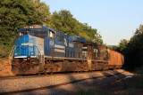 Conrail 8098 in the golden glow of the late evening sun at Shuttleworth KY