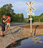 Aaron & Gage ready to shoot NS 168 at Jacobs Loop 