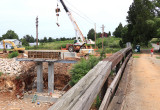 Progress on the Jones Knob bridge 08/17/13