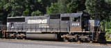 NS 2558, a former CR SD70, leads train 215 into Burnside