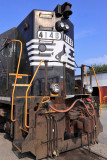 NS GP38AC #4148 tied down in the Shelbyville House Track