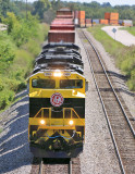 Train 22A eases up the main at Waddy