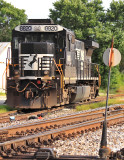 The power for the T-19 local waits out the weekend at Lawrenceburg