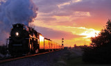 NKP 765 outruns the sunset at Mardenis 